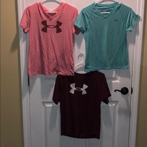 3 Under Armor shirts